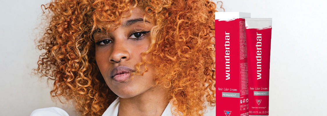 Model with Wunderbar Hair Colour Product